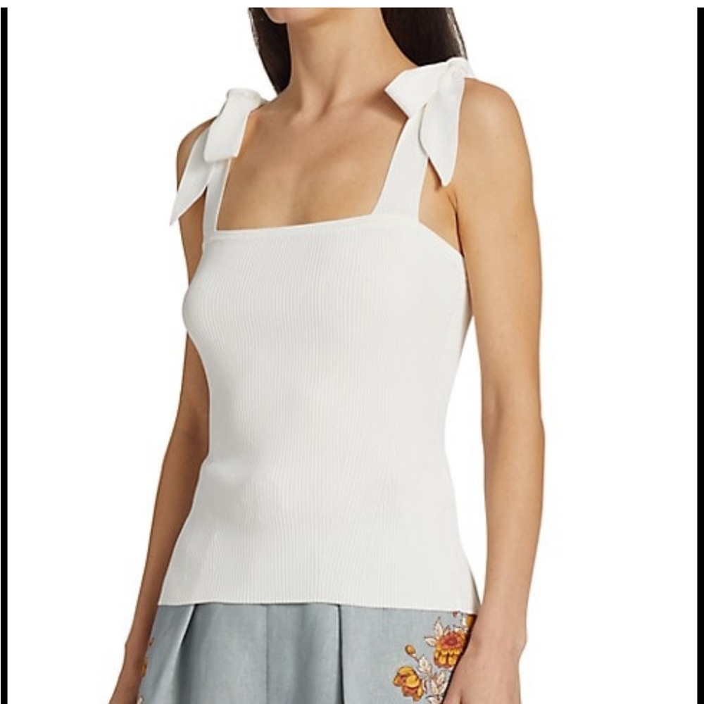 Zimmerman White Ribbed Top
